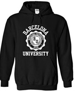 Barcelona University dark Hoodie FD29N