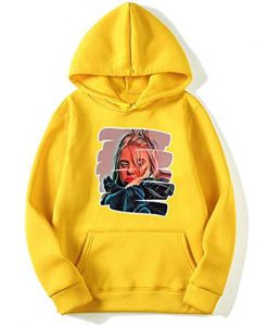 Billie Eilish Print Hoodie SR28N