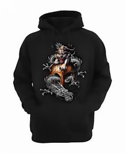 Chinese Tiger and Dragon Hoodie FD2D